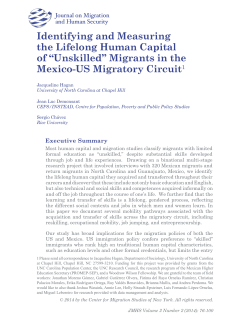 Identifying and Measuring the Lifelong Human Capital of &ldquo;Unskilled