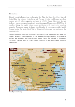 Country Profile : China