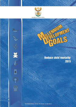 MDG 2015 Goal 4 Report - Statistics South Africa