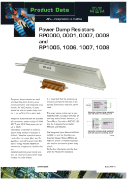 Power Dump Resistors - JVL industri elektronik A/S
