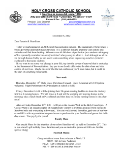 HOLY CROSS CATHOLIC SCHOOL