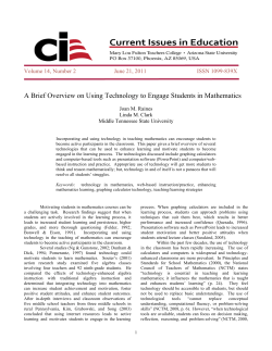 A Brief Overview on Using Technology to Engage Students in