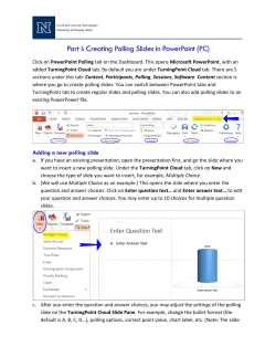 Creating Polling Slides in PowerPoint