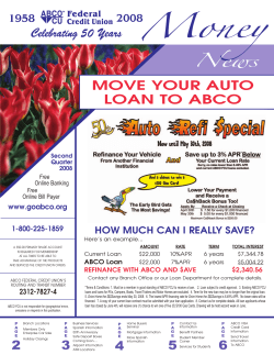 News MOVE YOUR AUTO LOAN TO ABCO