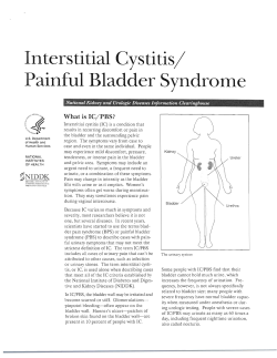 Interstitial Cystitis/ Painful Bladder Syndrome