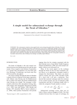 A simple model for submaximal exchange through the Strait of