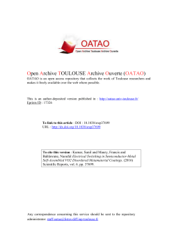 Electrical Switching in Semiconductor-Metal Self