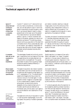 Technical aspects of spiral CT