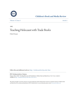 Teaching Holocaust with Trade Books