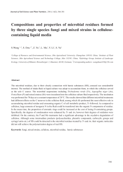 Compositions and properties of microbial residues formed by three