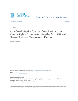 One Small Step for Courts, One Giant Leap for Group Rights