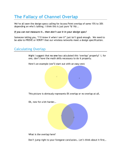 The Fallacy of Channel Overlap
