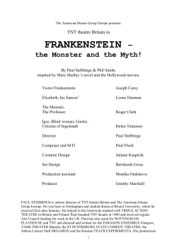 FRANKENSTEIN &ndash;