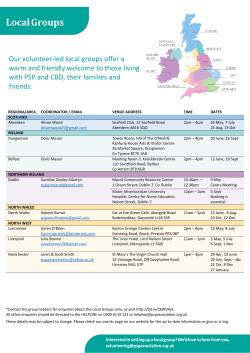 Local Groups - PSP Association