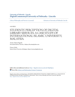 students` perception of digital library services