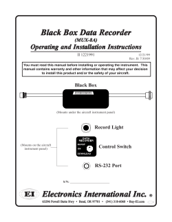 Black Box Data Recorder Electronics International Inc. - buy