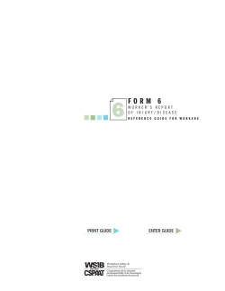 Form 6, this is a WSIB