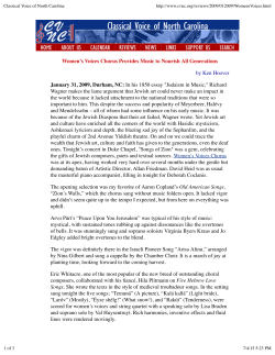 Classical Voice of North Carolina