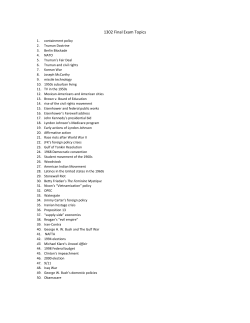 1302 Final Exam Topics