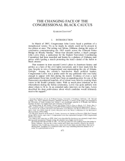 the changing face of the congressional black caucus