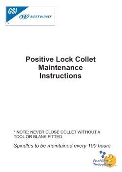 Collet maintenance positive l