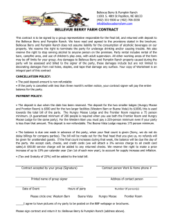 BELLEVUE BERRY FARM CONTRACT