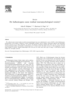 Do hallucinogens cause residual neuropsychological toxicity?
