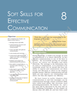 Soft Skills for Effective Communication