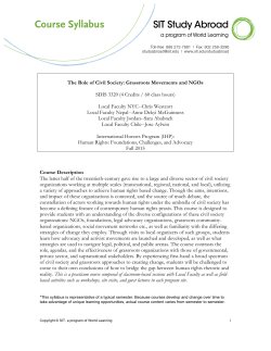 Course Description The latter half of the twentieth