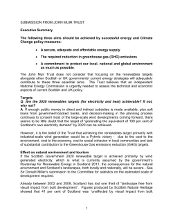 John Muir Trust - Scottish Parliament