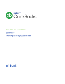 Tracking and Paying Sales Tax