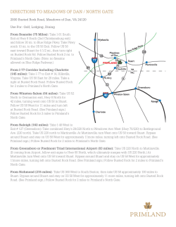 Directions to Primland North Gate