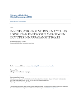investigation of nitrogen cycling using stable nitrogen and oxygen
