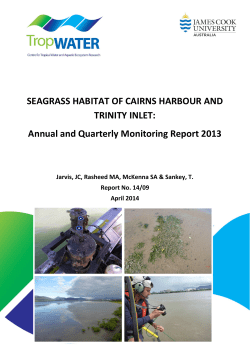 SEAGRASS HABITAT OF CAIRNS HARBOUR AND TRINITY INLET