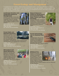 Forest Ecology and Management