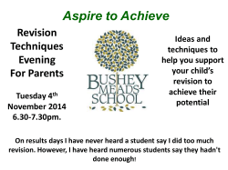 to a copy of the presentation given at the Revision