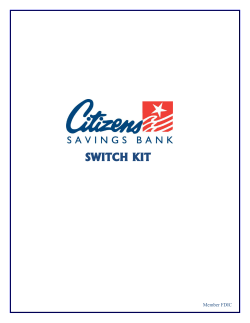 Switch with Ease - Citizens Savings Bank