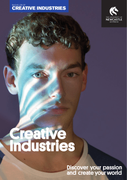 the 2016 Creative Industries Brochure