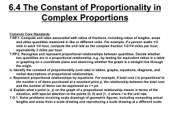 6.4 The Constant of Proportionality in Complex