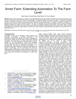 Extending Automation To The Farm Level