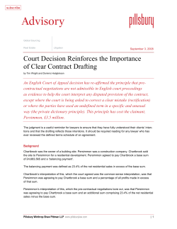 The Importance of Clear Contract Drafting