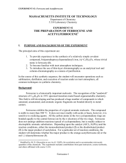 The Preparation of Ferrocene and Acetylferrocenes