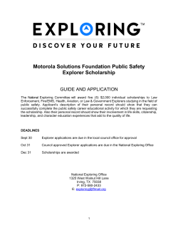 Motorola Solutions Foundation Public Safety Explorer
