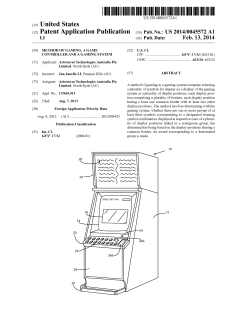 Method of Gaming, a Game Controller and a Gaming System
