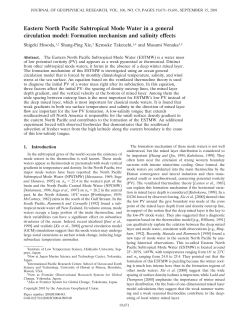 Eastern North Pacific Subtropical Mode Water in