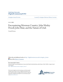 John Wesley Powell, John Muir, and the Nature of Utah