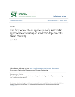 The development and application of a systematic