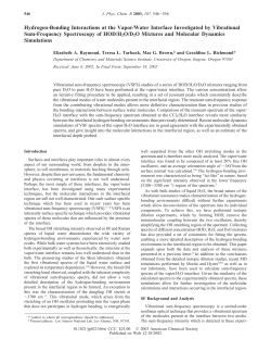 Hydrogen-Bonding Interactions at the Vapor