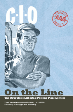 On the Line - Alberta Labour History Institute