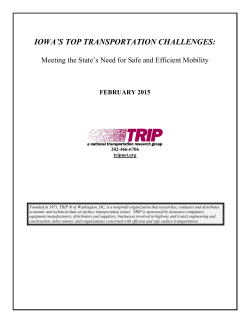 Iowa`s Top Transportation Challenges
